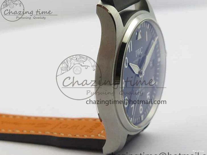MIROTIME 1229 MARK XVIII Le Petit Prince IW327004 SS FKF 1:1 Best Edition Blue Dial On Brown Leather Strap Trendsetting 7117